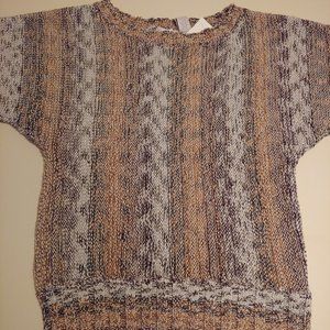 Tweeds short Sleeve knit top